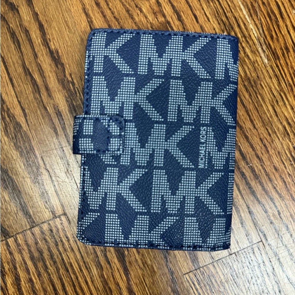 Michael Kors Blue Monogram Wallet